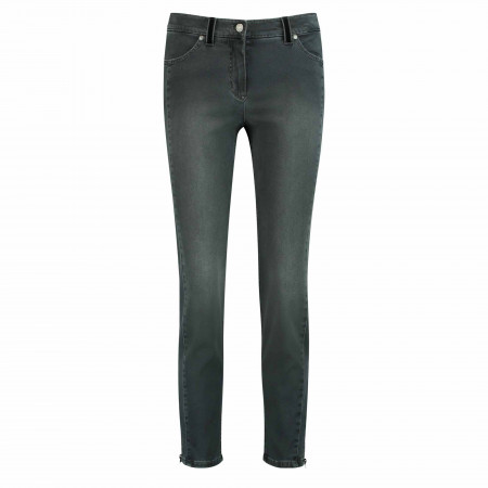 SALE % | Gerry Weber Edition | Jeans - Slim Fit - unifarben | Grau online im Shop bei meinfischer.de kaufen