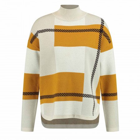 SALE % | Gerry Weber Collection | Pullover - Comfort Fit - Muster | Gelb online im Shop bei meinfischer.de kaufen