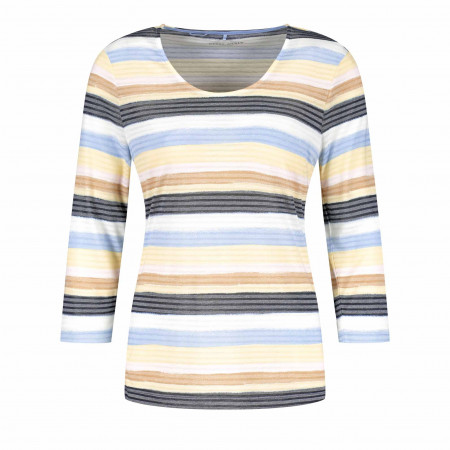 SALE % | Gerry Weber Edition | Shirt - Regular Fit - Stripes | Blau online im Shop bei meinfischer.de kaufen