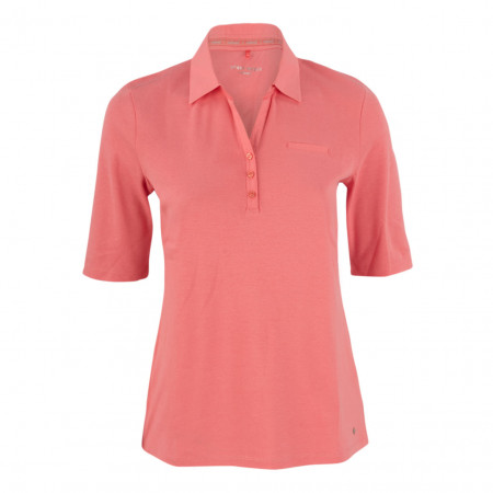 SALE % | Gerry Weber Edition | Poloshirt - fitted - 1/2-Arm | Pink online im Shop bei meinfischer.de kaufen