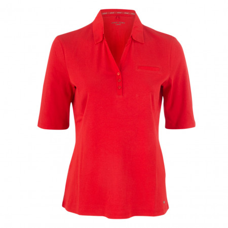 SALE % | Gerry Weber Casual | Poloshirt - fitted - 1/2-Arm | Rot online im Shop bei meinfischer.de kaufen