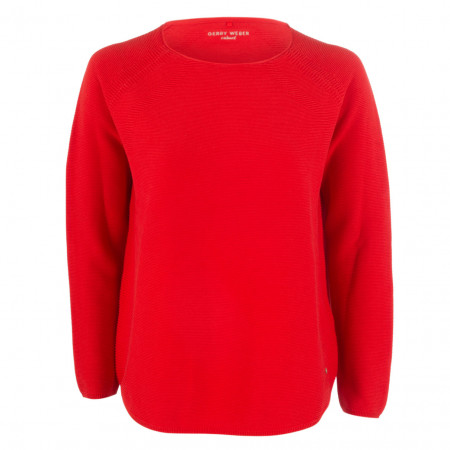 SALE % | Gerry Weber Edition | Pullover - oversized - Ripp-Optik | Rot online im Shop bei meinfischer.de kaufen