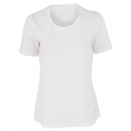 SALE % | Gerry Weber Casual | T-Shirt - Comfort Fit - Front-Stitching | Weiß online im Shop bei meinfischer.de kaufen