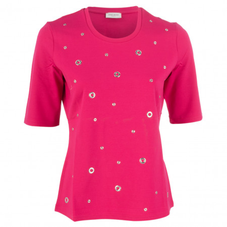 SALE % | Gerry Weber Collection | T-Shirt - Comfort Fit - Nieten | Pink online im Shop bei meinfischer.de kaufen