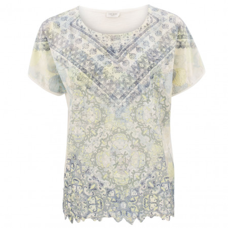 SALE % | Gerry Weber Collection | T-Shirt - Comfort Fit - Muster | Weiß online im Shop bei meinfischer.de kaufen