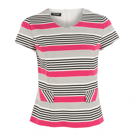 SALE % | Boss Casual | Jerseyshirt - Slim Fit - Stripes | Pink online im Shop bei meinfischer.de kaufen