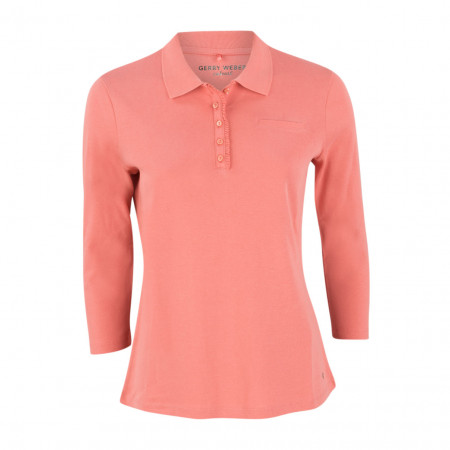 SALE % | Gerry Weber Edition | Poloshirt - fitted - 3/4-Arm | Rosa online im Shop bei meinfischer.de kaufen