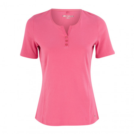 SALE % | Boss Casual | T-Shirt - fitted - Kelchausschnitt | Pink online im Shop bei meinfischer.de kaufen