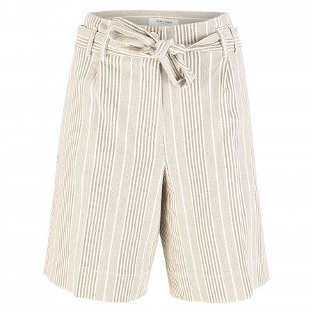 SALE % | Gerry Weber Edition | Paperbag-Shorts - Comfort Fit - Stripes | Grau online im Shop bei meinfischer.de kaufen