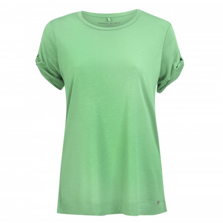 SALE % | Gerry Weber Casual | T-Shirt - Regular Fit - unifarben | Grün online im Shop bei meinfischer.de kaufen