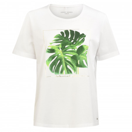 SALE % | Gerry Weber Casual | T-Shirt - Loose Fit - Print | Weiß online im Shop bei meinfischer.de kaufen