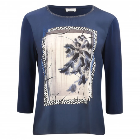 SALE % | Gerry Weber Collection | Shirt - Loose Fit - 3/4-Arm | Blau online im Shop bei meinfischer.de kaufen