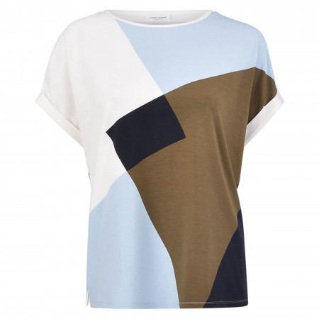 SALE % | Gerry Weber Collection | T-Shirt - Loose Fit - Colorblocking | Blau online im Shop bei meinfischer.de kaufen
