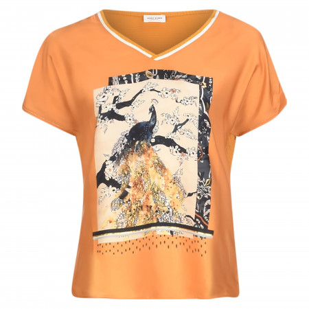 SALE % | Gerry Weber Collection | T-Shirt - Loose Fit - V-Neck | Gelb online im Shop bei meinfischer.de kaufen