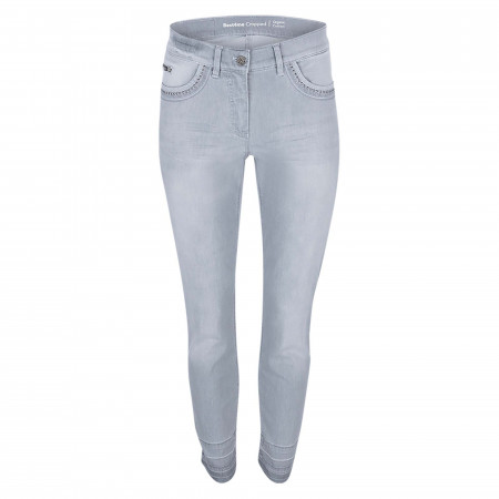 SALE % | Gerry Weber Edition | Jeans - Regular Fit - Cropped | Grau online im Shop bei meinfischer.de kaufen