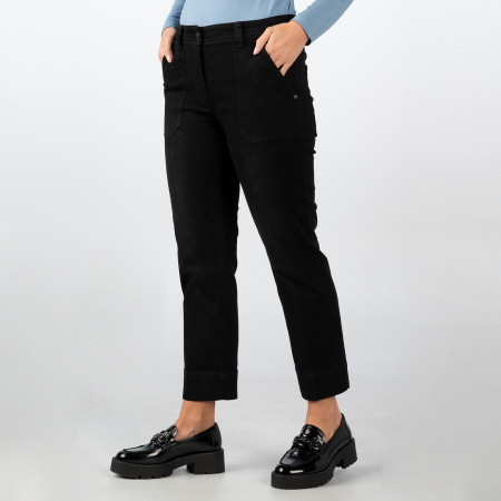 SALE % | Gerry Weber Edition | Jeans - Regular Fit - unifarben | Schwarz online im Shop bei meinfischer.de kaufen