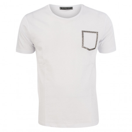 SALE % |  | T-Shirt - Regular Fit - Nietendekor | Weiß online im Shop bei meinfischer.de kaufen