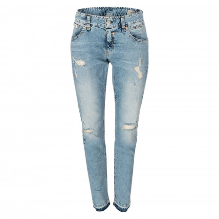 SALE % | Herrlicher | Jeans - Comfort Fit - Touch cropped | Blau online im Shop bei meinfischer.de kaufen