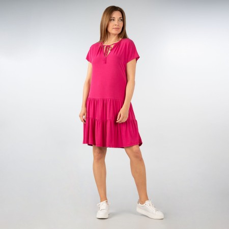 SALE % | Herrlicher | Kleid - Regular Fit - Unifarben | Rot online im Shop bei meinfischer.de kaufen