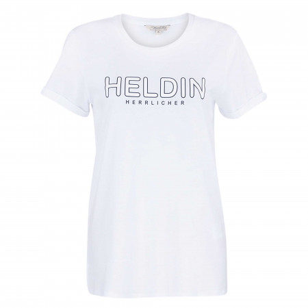 SALE % | Herrlicher | T-Shirt - Regular Fit - Print | Weiß online im Shop bei meinfischer.de kaufen