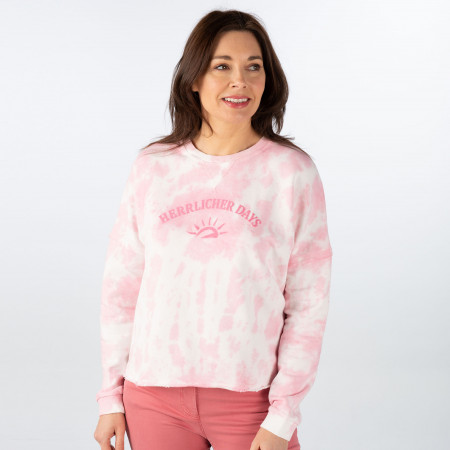 SALE % | Herrlicher | Sweatshirt - Loose Fit - Smila Batik | Pink online im Shop bei meinfischer.de kaufen