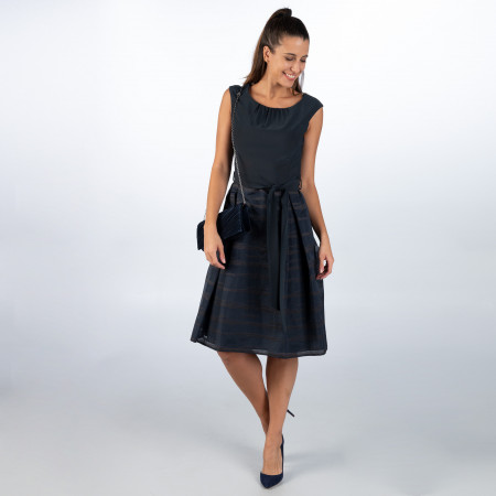 SALE % | Vera Mont | Kleid - fitted - Zierschleife | Grau online im Shop bei meinfischer.de kaufen