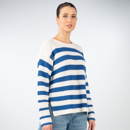 SALE % | JOOP! | Pullover - Loose Fit - Stripes | Blau online im Shop bei meinfischer.de kaufen
