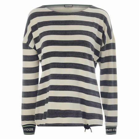 SALE % | Kenny S. | Sweatshirt - Loose Fit - Stripes | Grau online im Shop bei meinfischer.de kaufen