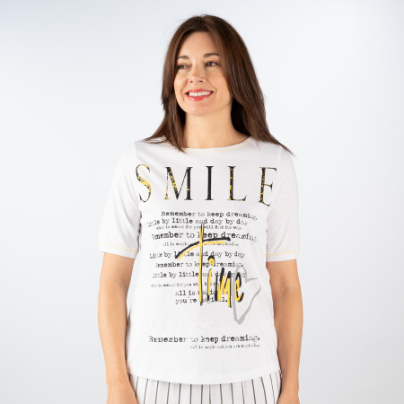 SALE % | Kenny S. | T-Shirt - Regular Fit - Smile | Weiß online im Shop bei meinfischer.de kaufen