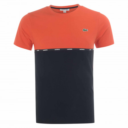 SALE % | Lacoste | T-Shirt - Regular Fit - Crewneck | Orange online im Shop bei meinfischer.de kaufen