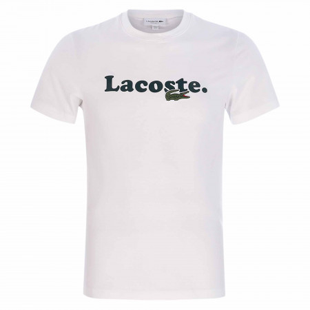 SALE % | Lacoste | T-Shirt - Regular Fit - Crewneck | Weiß online im Shop bei meinfischer.de kaufen
