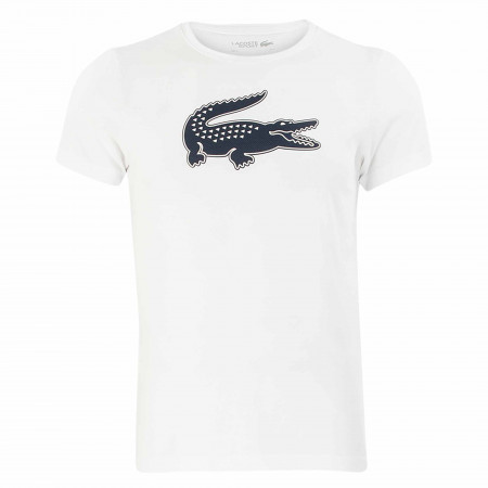 SALE % | Lacoste | T-Shirt - Slim Fit - Print | Weiß online im Shop bei meinfischer.de kaufen