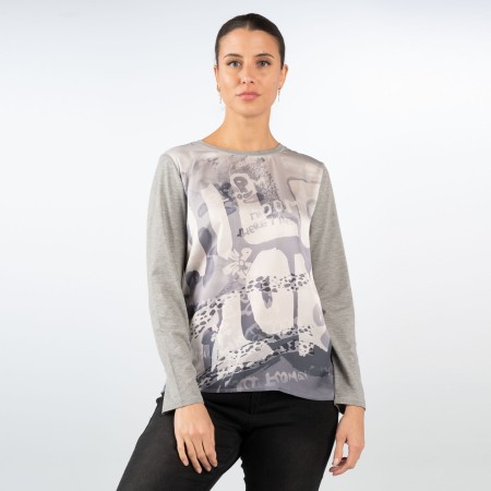 SALE % | LeComte | Shirt - Regular Fit - Print | Grau online im Shop bei meinfischer.de kaufen