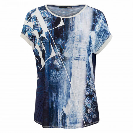 SALE % | LeComte | T-Shirt - Regular Fit - 1/4 Arm | Blau online im Shop bei meinfischer.de kaufen