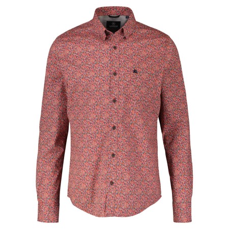 SALE % | Lerros | Freizeithemd - Regular Fit - Print | Rot online im Shop bei meinfischer.de kaufen
