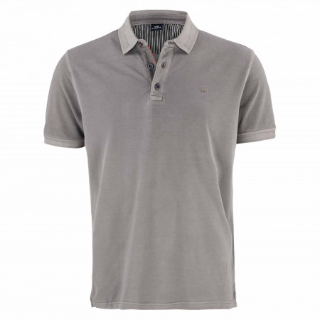 SALE % | Lerros | Poloshirt - Regular Fit - unifarben | Grau online im Shop bei meinfischer.de kaufen
