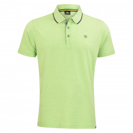 SALE % | Lerros | Poloshirt - Regular Fit - Melange-Optik | Grün online im Shop bei meinfischer.de kaufen