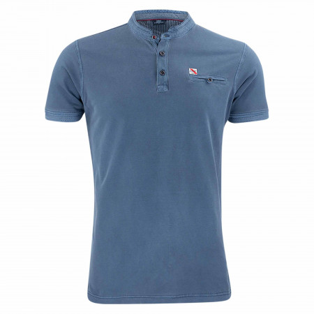 SALE % | Lerros | Poloshirt - Regular Fit - Stehkragen | Blau online im Shop bei meinfischer.de kaufen