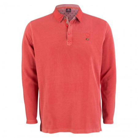 SALE % | Lerros | Poloshirt - Regular Fit - unifarben | Rot online im Shop bei meinfischer.de kaufen