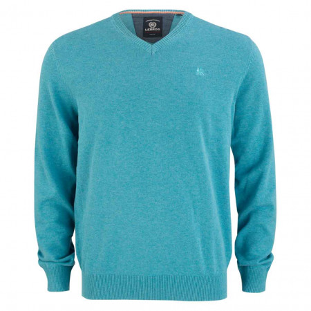 SALE % | Lerros | Pullover - Regular Fit - V-Neck | Blau online im Shop bei meinfischer.de kaufen