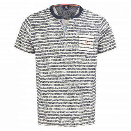 SALE % | Lerros | Henleyshirt - Regular Fit - Stripes | Blau online im Shop bei meinfischer.de kaufen