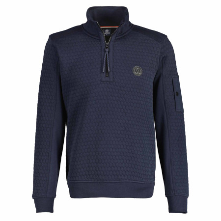 SALE % | Lerros | Sweatshirt - Comfort Fit - Troyer | Blau online im Shop bei meinfischer.de kaufen