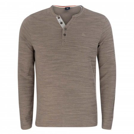 SALE % | Lerros | Sweatshirt - Regular Fit - Crewneck | Braun online im Shop bei meinfischer.de kaufen