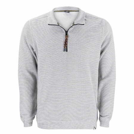 SALE % | Lerros | Sweatshirt - Regular Fit - Zip | Grau online im Shop bei meinfischer.de kaufen
