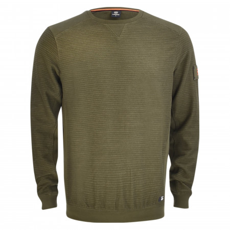 SALE % | Lerros | Sweatshirt - Regular Fit - Crewneck | Oliv online im Shop bei meinfischer.de kaufen