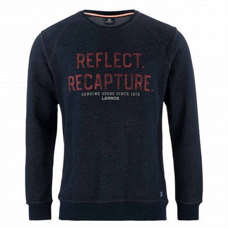 SALE % | Lerros | Sweatshirt - Regular Fit - Print | Blau online im Shop bei meinfischer.de kaufen