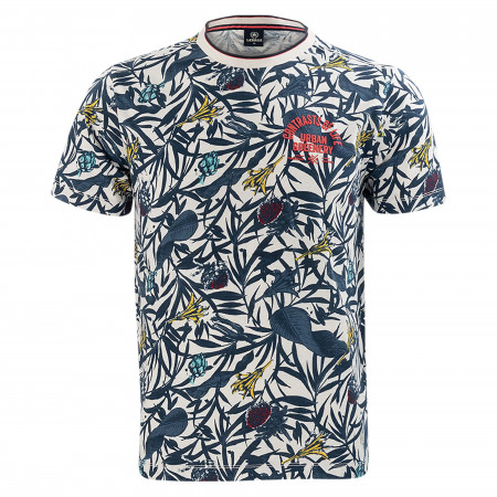 SALE % | Lerros | T-Shirt - Regular Fit - Allover Print | Blau online im Shop bei meinfischer.de kaufen