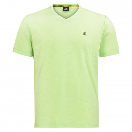 SALE % | Lerros | T-Shirt - Regular Fit - V-Neck | Grün online im Shop bei meinfischer.de kaufen