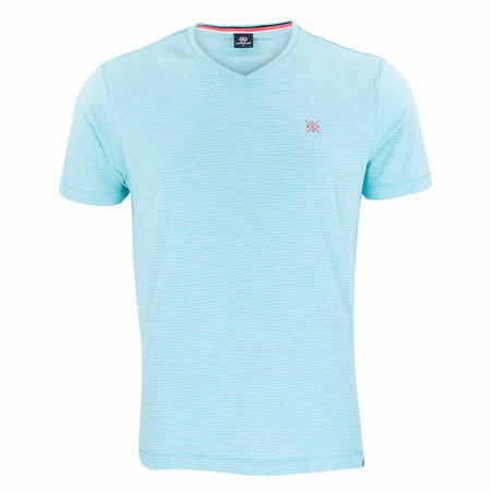 SALE % | Lerros | T-Shirt - Regular Fit - V-Neck | Blau online im Shop bei meinfischer.de kaufen
