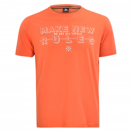 SALE % | Lerros | T-Shirt - Regular Fit - Crewneck | Orange online im Shop bei meinfischer.de kaufen